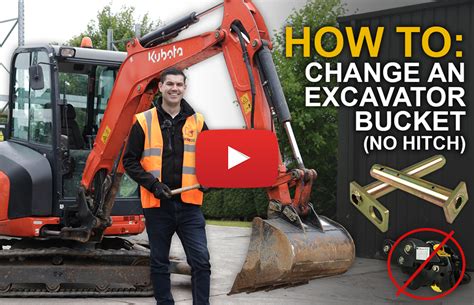 how to change excavator bucket